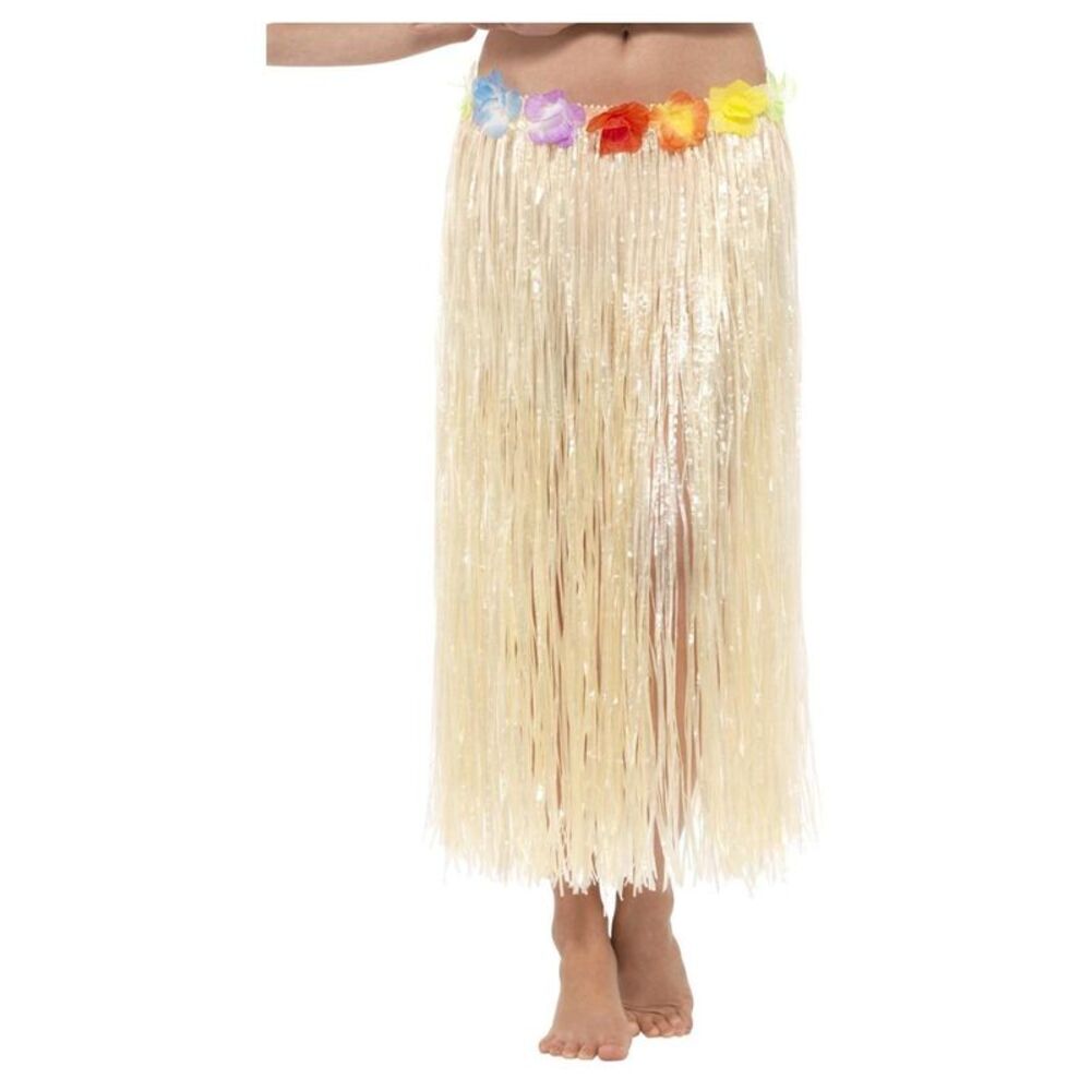Smiffys Womens/Ladies Hawaiian Flowers Costume Skirt / Natural